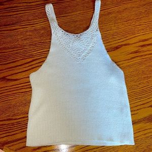 L.A. HEARTS Cropped Embroidered Tank